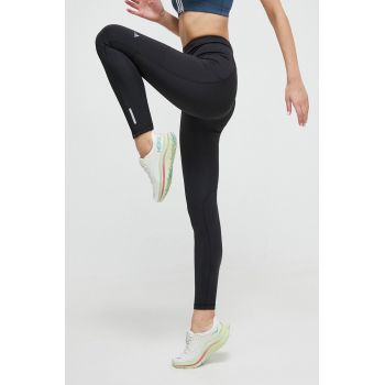 adidas Performance leggins de alergare Ultimate culoarea negru, cu imprimeu