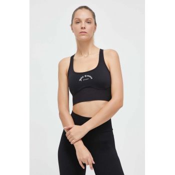 Juicy Couture sutien sport Wendy culoarea negru, neted