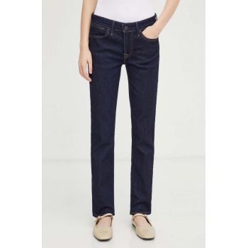 Levi's jeansi 712 SLIM WELT POCKET femei, culoarea albastru marin