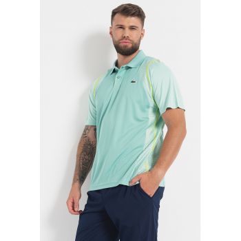 Tricou polo cu insertii de plasa