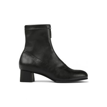 Botine de piele cu toc masiv Katie 975