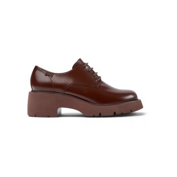 Pantofi derby din piele cu toc masiv Milah 1179