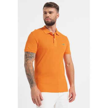 Tricou polo de bumbac cu logo brodat