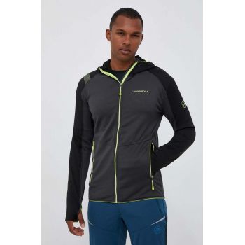 LA Sportiva hanorac Upendo Hoody culoarea negru, cu glugă, neted