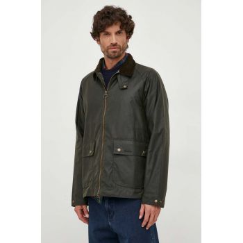 Barbour jacheta de bumbac culoarea verde, de tranzitie