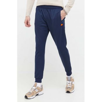 Ellesse pantaloni de trening culoarea albastru marin, neted