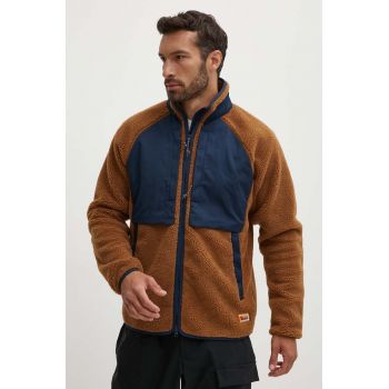 Fjallraven geacă Vardag Pile bărbați, culoarea maro, de tranziție F87164.230.560