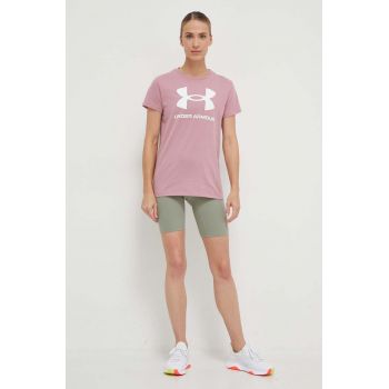 Under Armour tricou femei, culoarea roz