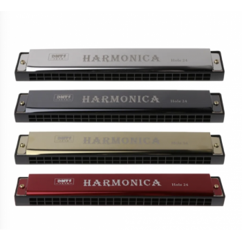 Muzicuta Harmonica cu 24 gauri, din metal