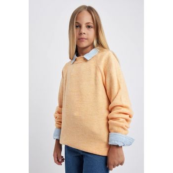 Pulover cu maneci raglan