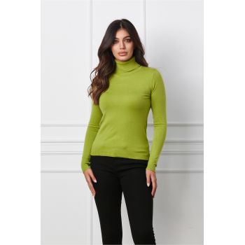 Maleta Madalina verde lime din tricot