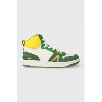 Lacoste sneakers din piele L001 Leather Colorblock High-Top culoarea verde, 45SMA0027 de firma originali