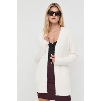 Morgan cardigan femei, culoarea bej, light