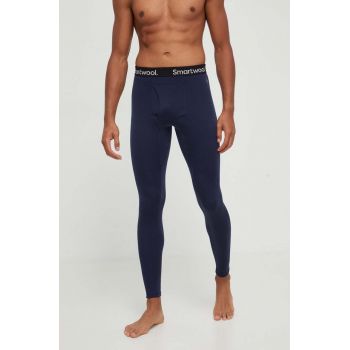 Smartwool jambiere funcționale Classic Thermal Merino culoarea albastru marin