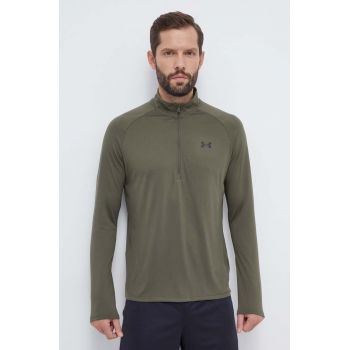 Under Armour hanorac de antrenament Tech 2.0 culoarea verde, melanj