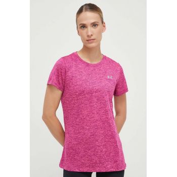 Under Armour tricou de antrenament Tech culoarea roz