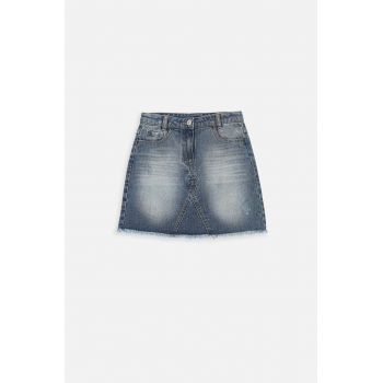 Coccodrillo fusta denim pentru copii mini, drept