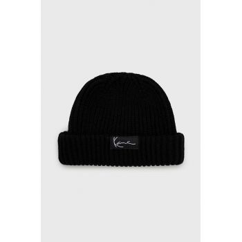 Karl Kani caciula culoarea negru, din tricot gros