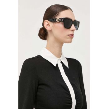 Versace Ochelari de soare femei, culoarea negru