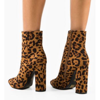 Botine dama Leo Animal Print