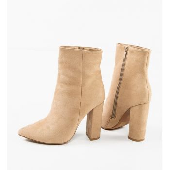 Botine dama Leo Khaki