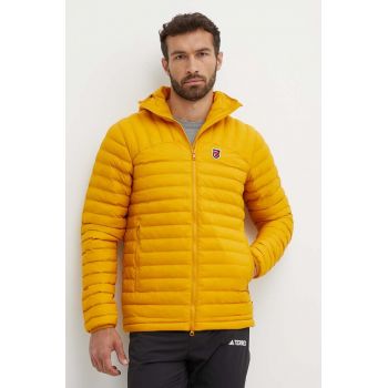 Fjallraven geacă Expedition Lätt bărbați, culoarea galben, de tranziție F86119.161