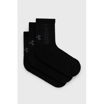 Under Armour sosete 3-pack culoarea negru, 1373084