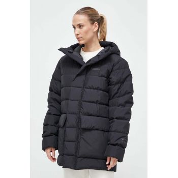 Marmot geaca de puf femei, culoarea negru, de iarna, oversize de firma originala