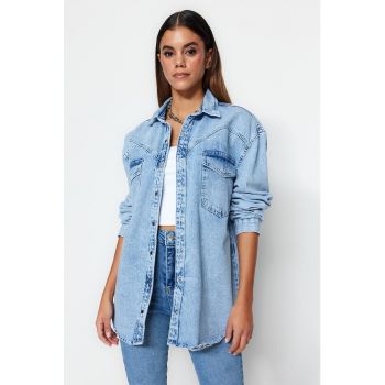 Camasa supradimensionata din denim