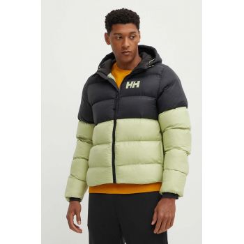 Helly Hansen geacă ACTIVE PUFFY JACKET bărbați, culoarea verde, de iarnă 53523