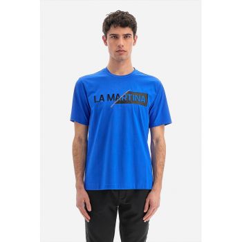 Tricou regular fit din amestec de bumbac cu broderie logo