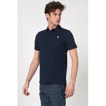 Tricou polo slim fit din material pique Dunda