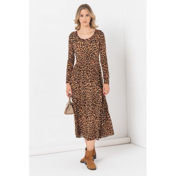 Rochie evazata cu animal print