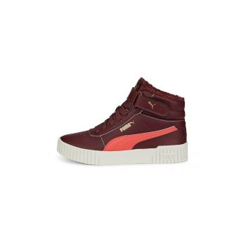 Pantofi sport mid-high de piele ecologica cu velcro Carina 2.0