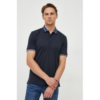 BOSS polo de bumbac neted