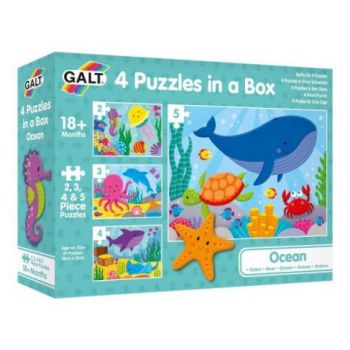 Set 4 puzzle-uri  - oceanul vesel (2,3,4,5 piese)