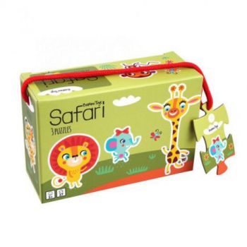 Set de 3 puzzle, Safari - Little Bright Ones