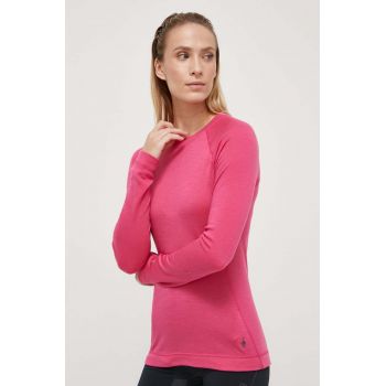 Smartwool longsleeve funcțional Classic Thermal Merino culoarea roz