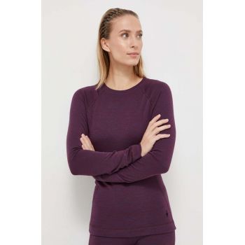 Smartwool longsleeve funcțional Classic Thermal Merino culoarea violet