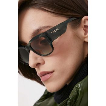 VOGUE ochelari de soare femei, culoarea verde