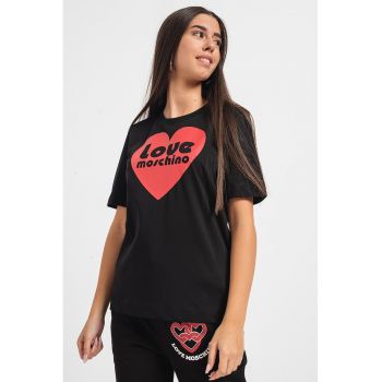 Tricou de bumbac cu imprimeu logo