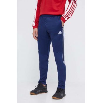 adidas Performance pantaloni de antrenament Tiro 23 Competition Winterized culoarea albastru marin, cu imprimeu ieftini