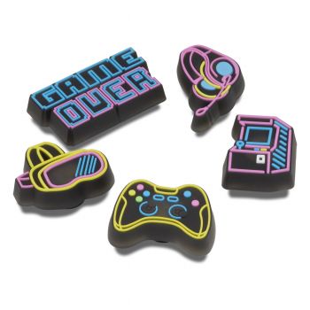 Jibbitz Crocs Lights Up Neon Gamer 5 Pack