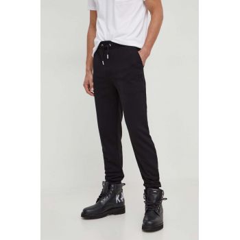 Karl Lagerfeld pantaloni de trening culoarea negru, neted