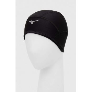 Mizuno caciula WarmaLite culoarea negru, din tesatura neteda