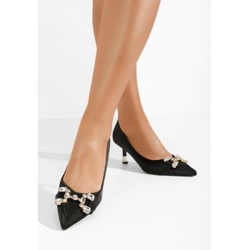 Pantofi stiletto eleganti Glamor bej