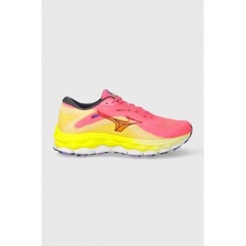 Mizuno pantofi de alergat Wave Sky 7 culoarea roz