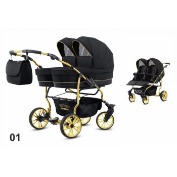 Carucior 2 in 1 pentru gemeni Mikado Goldstar GS-01