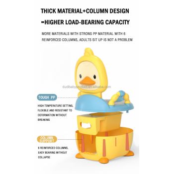 Olita educationala cu manere Little Mom Duck Yellow