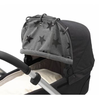 Parasolar pentru cos auto si carucior Dooky universal cover Grey Stars